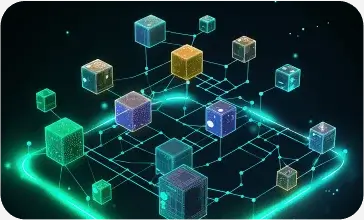 Illustrating decentralization concept